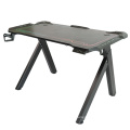 Electric Optic Pc Black White Carbon Fiber Desktop L Shaped Office E-sports Table
